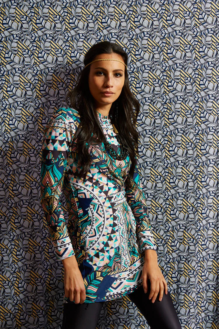 MUNAMER MAYA GEOMETRIC BURKINI