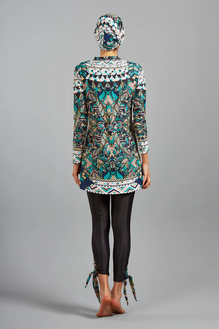 MUNAMER MAYA GEOMETRIC BURKINI